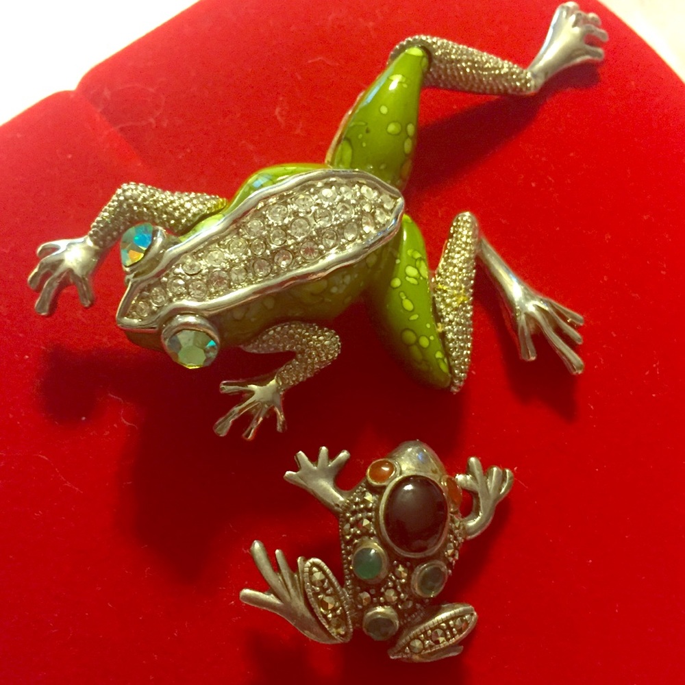 🐸🐸VINTAGE-Froggy Brooches 🐸🐸